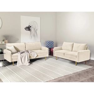 Juego de Sala Mallma Deco 3 2 Neylan Crema