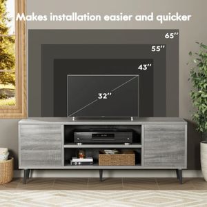 Mueble para TV Vintage Eli Gris R&R MUEBLES