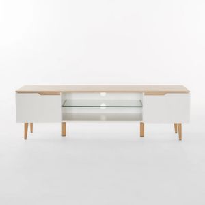 Mueble para TV Moderno Carol Blanco/Duna R&R MUEBLES