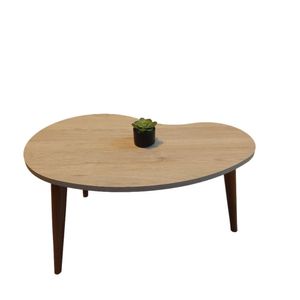 Mesa de centro estilo riñon rovere