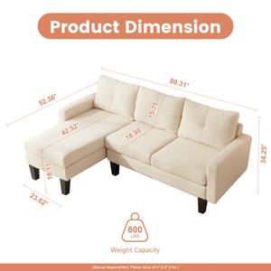 Mueble Seccional Clásico Lexus color Crema TU MESITA