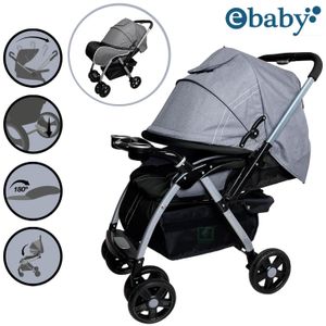 Coche Cuna Ebaby Rossi Gris