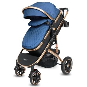 Coche Moisés de Lujo France Majestic con Mochila Azul