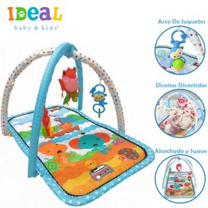 Gimnasio Ideal Para Bebe con Juguetes Elephant Celeste