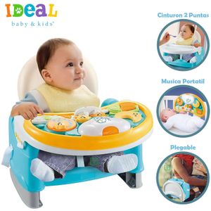 Mesa de Comer Portatil Con Sonidos Y Luces Plegable Celeste