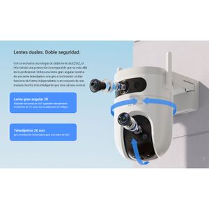 Cámara H9C 3MP 3MP Ezviz Binocular WiFi Exterior Giratoria 360