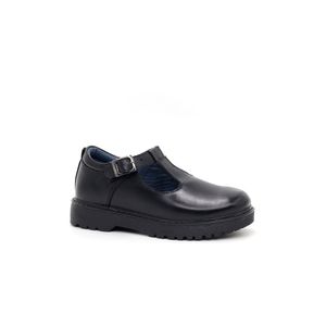 Zapato Escolar De Cuero PAR&SS MV24-2272 Negro