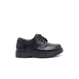 Zapato Escolar Unisex de Cuero PAR&SS MV24-2270 Negro