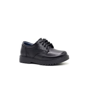 Zapato Escolar Unisex de Cuero PAR&SS MV24-2270 Negro