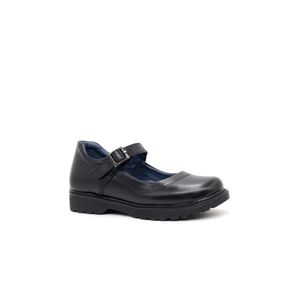 Zapato Escolar De Cuero de Mujer PAR&SS MV24-2274 Negro