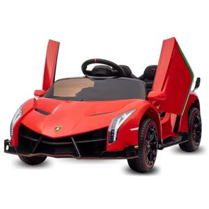 Carro a Batería con Pantalla Era Lambo Rojo