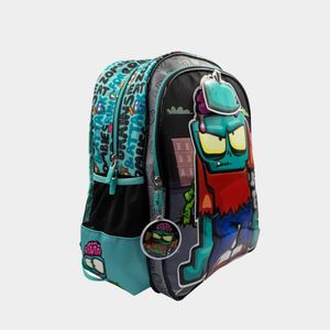 Mochila Escolar Childrens Club Pre Escolar 6Uzo2020001 Ultra Zombies Textil