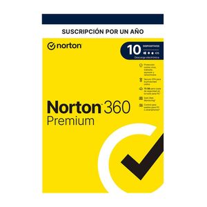 Antivirus digital Norton 360 Premium - 10 PC, 1 año