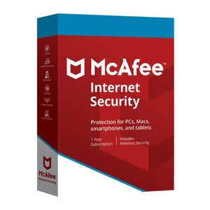 Antivirus digital Mcafee Internet Security - 10 PC, 1 año