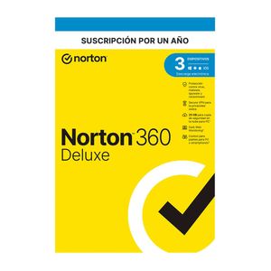 Antivirus digital Norton 360 Deluxe - 3 PC, 1 año