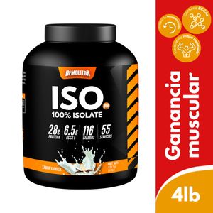 Demolitor ISO 100% Proteina aislada de suero sabor vainilla 1815g