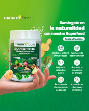 Superfood Green Powder Manara Foods Antioxidante Detox