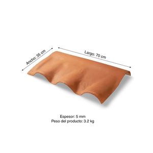Cumbrera Inferior Teja Andina 70x35cm 5mm