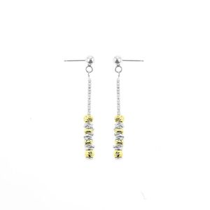 Aretes Donitas Acolgantes Plata 925