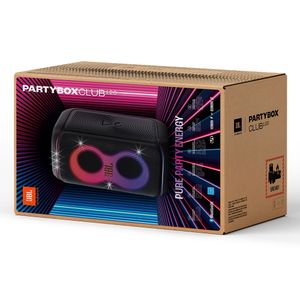 Parlante bluetooth JBL PartyBox Club 120 potencia 160W, resistente al agua IPX4, baterías hasta 12 horas, con luces, negro