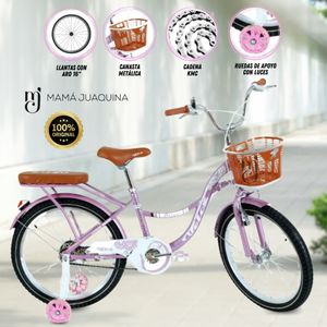Bicicleta Para Niña Aro 16 Lady Rosado