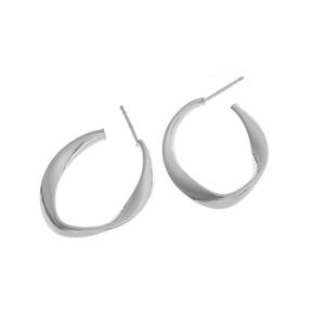 Aretes de Plata 925 Vale HoopsIN