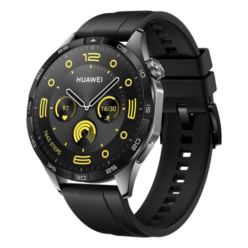 Smartwatch Huawei Watch GT 4 46mm GPS pantalla AMOLED resistente al agua 5ATM bateria hasta 14 dias 100 modos deportivos negro Real Plaza