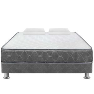 Cama Americana FORLI Acqua 2 Plazas Blanco/Gris + Sofá Cama