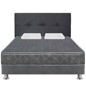 Dormitorio FORLI Acqua 2 Plazas Gris/Gris + Sofá Cama