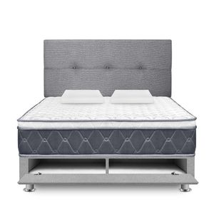Dormitorio Sabanera FORLI Vento 2 Plazas Blanco/Gris