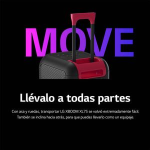 Parlante LG XBOOM XL7S 250W Bluetooth IPX4 Pixel Art 20 Horas de Batería
