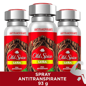 Pack x3 Spray Old Spice Antitranspirante Leña 150ml