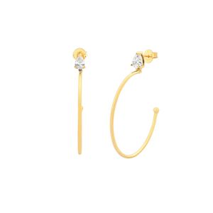 Argollas Golden Silver Plata 925