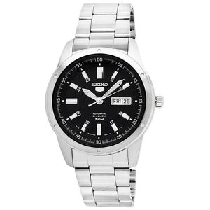 Reloj Seiko 5 SNKN13J1 Automático Fecha Acero Inoxidable Dial Negro