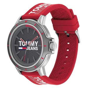 Reloj Tommy Hilfiger Jeans 1791826 para Hombre Correa de Silicona Rojo