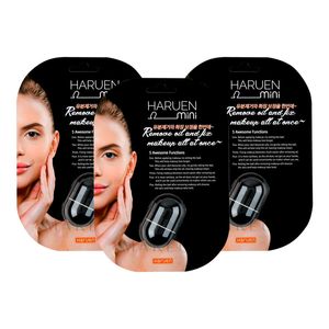 Roca Volcánica Antibrillo Coreano Negro Mate Haruen Mini 3 Unidades