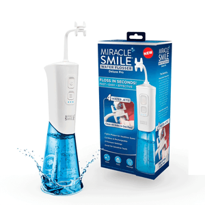 Irrigador Dental Inalámbrico con Cabezal H, Limpieza Bucal de 360° - Miracle Smile
