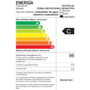 Terma Instantánea Sensation 4.5kw