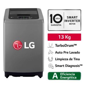 Lavadora LG WT13BPBK 13kg Smart Motion Carga Superior Negro Claro