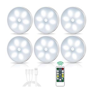 Luces LED de Armario con Sensor de Movimiento (Pack de 6)