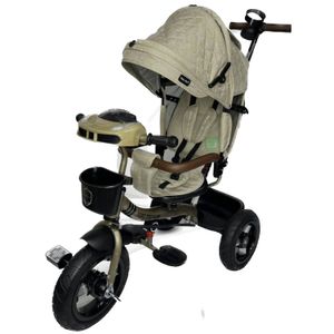 Triciclo Guiador 3 en 1 Fort Premium USB Beige