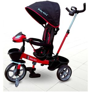 Triciclo Guiador Baby Kits Champion Blackred