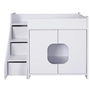 Mueble Moderno para gatos Molly color Blanco TU MESITA