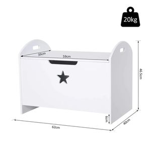 Baúl Multiusos para Niños Jack color Blanco TU MESITA