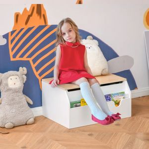 Baúl Multiusos para Niños Zack color Blanco/Duna TU MESITA