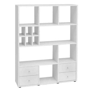 Estante Librero Nahuel Blanco Muebles Bonno