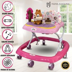 Andador con Tablero Musical Swift Baby Rosado