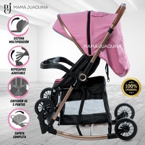 Coche Mecedora de Lujo Exutoire Rosado