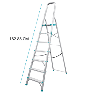 Escalera Tubular 7 Peldaños Soporta 150kg Total THLAD06071
