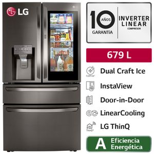 Refrigeradora LG 679L No Frost LM85SXD Negro